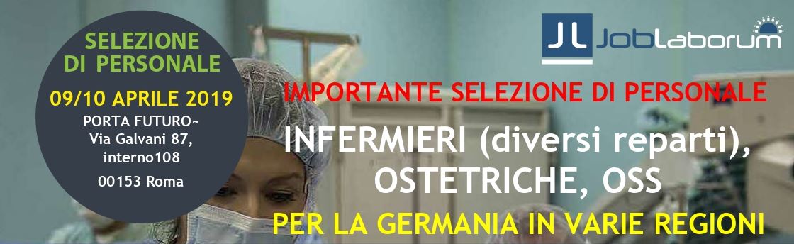 You are currently viewing 9+10 april 2019 Rom: Grosse personalauswahl für Pfleger, Hebammen und Pflegehelfer